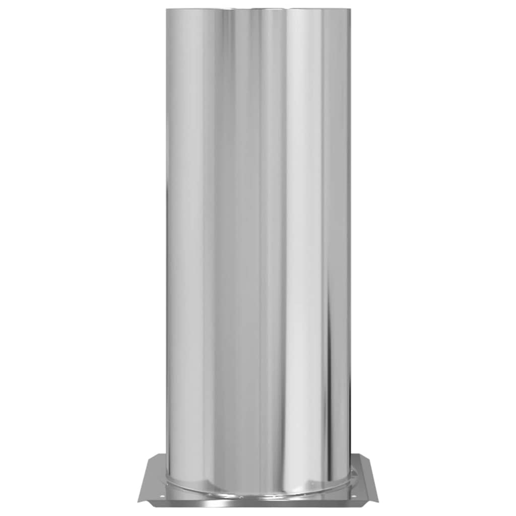 Estensione della Testa del Camino-Estensione Camino Argento 31 x 31 x 50 cm