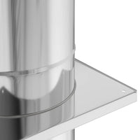 Estensione Camino Argento 35 x 35 x 65 cm Acciaio inossidabile 42008445