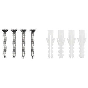 vidaXL Estensione Camino Argento 35 x 35 x 65 cm Acciaio inossidabile