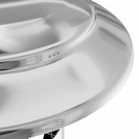 vidaXL Estensione Camino Argento 25 x 25 x 82 cm Acciaio inossidabile