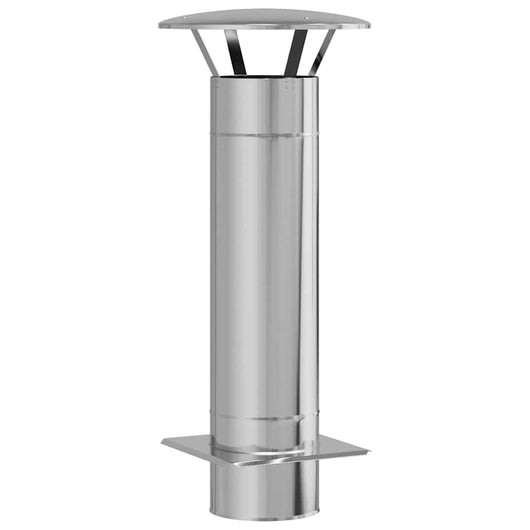 Estensione Camino Argento 35 x 35 x 82 cm Acciaio inossidabile