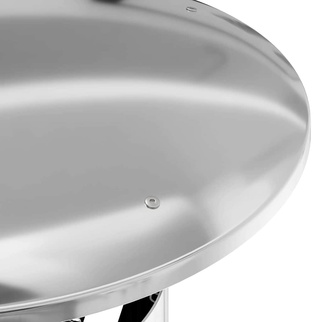 vidaXL Estensione Camino Argento 35 x 35 x 82 cm Acciaio inossidabile