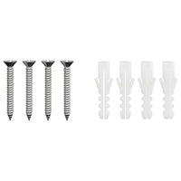 vidaXL Estensione Camino Argento 35 x 35 x 82 cm Acciaio inossidabile