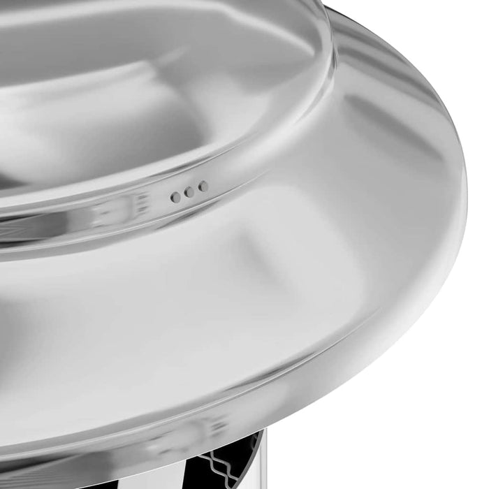 Estensione Camino-Canale di Estensione per Camino Argento 25 x 25 x 132 cm Acciaio inossidabile 869758