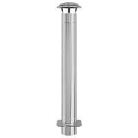 Estensione Camino-Canale di Estensione per Camino Argento 25 x 25 x 132 cm Acciaio inossidabile 869758