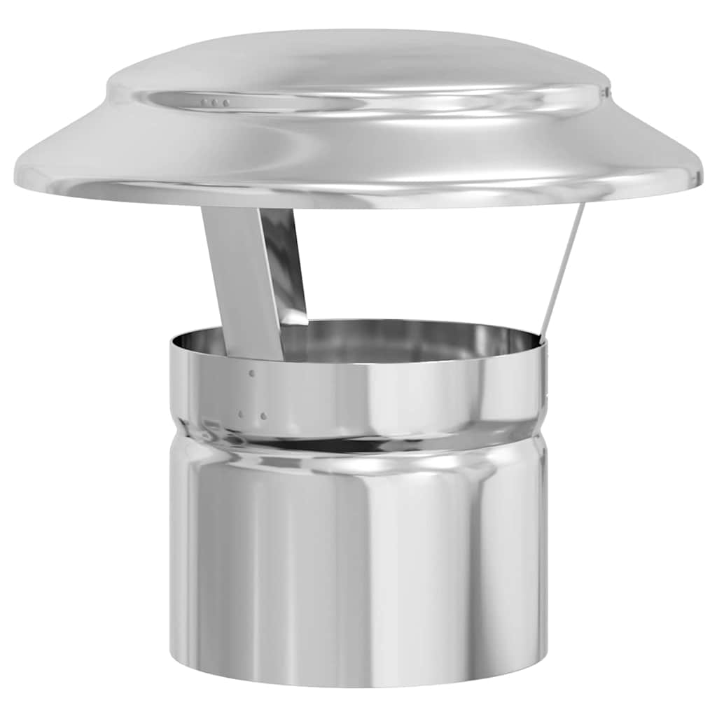 vidaXL Copertura per Camino Argento 20 x 20 x 18 cm