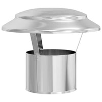 vidaXL Copertura per Camino Argento 25 x 25 x 20 cm