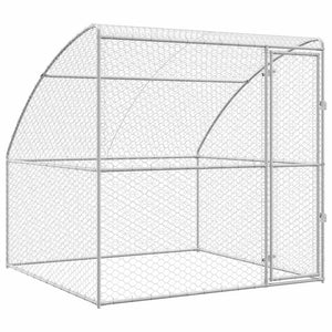 Cuccia per cani con archiviazione Argento 2 x 2 x 2 m Acciaio 42008380