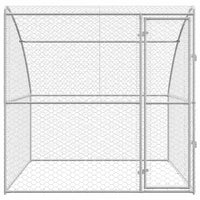 Cuccia per cani con archiviazione Argento 2 x 2 x 2 m Acciaio 42008380