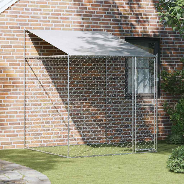 Gabbia per cani 200 x 200 x 258 cm Acciaio e PE 42009131