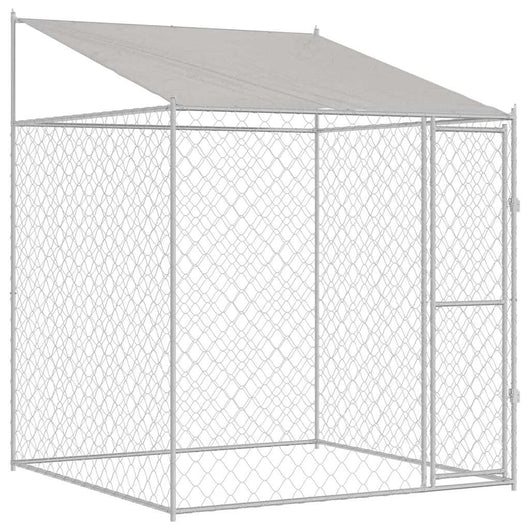 vidaXL Gabbia per cani 200 x 200 x 258 cm Acciaio e PE