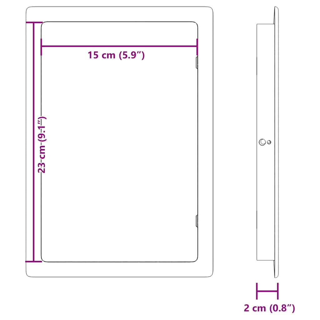 Pannelli di Accesso  2 pz Bianco col.brown+ tetto anthra, tubo grigio scuro come campione e link plastica ABS 42008367