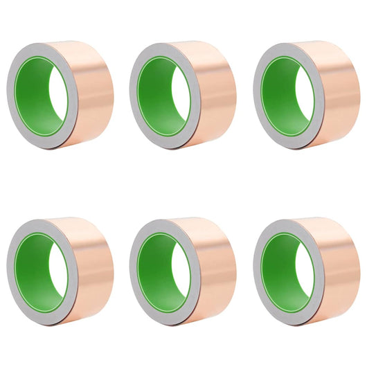 vidaXL Nastro di rame doppio lato 6 pezzi 6 pcs Rame 2000 x 5 cm