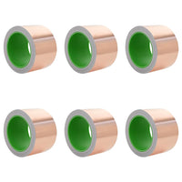 vidaXL Nastro di rame doppio lato 6 pezzi 6 pcs Rame 2000 x 7 cm