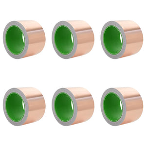 vidaXL Nastro di rame doppio lato 6 pezzi 6 pcs Rame 2000 x 7 cm