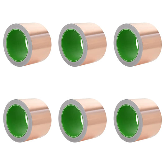 vidaXL Nastro di rame doppio lato 6 pezzi 6 pcs Rame 2000 x 7 cm