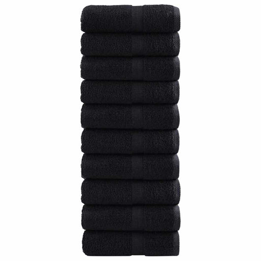 Asciugamani per Ospiti 600 gsm SOLUND 50 pcs Nero 30 x 30 cm 42007967