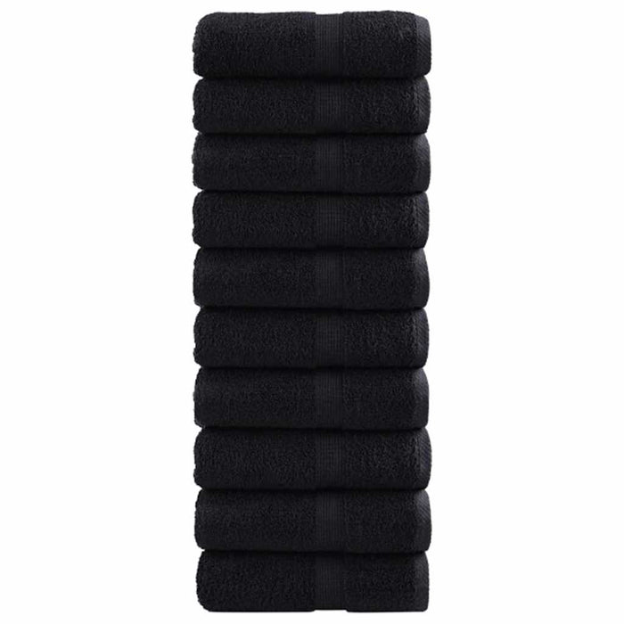 Asciugamani per Ospiti 600 gsm SOLUND 50 pcs Nero 30 x 30 cm 42007967