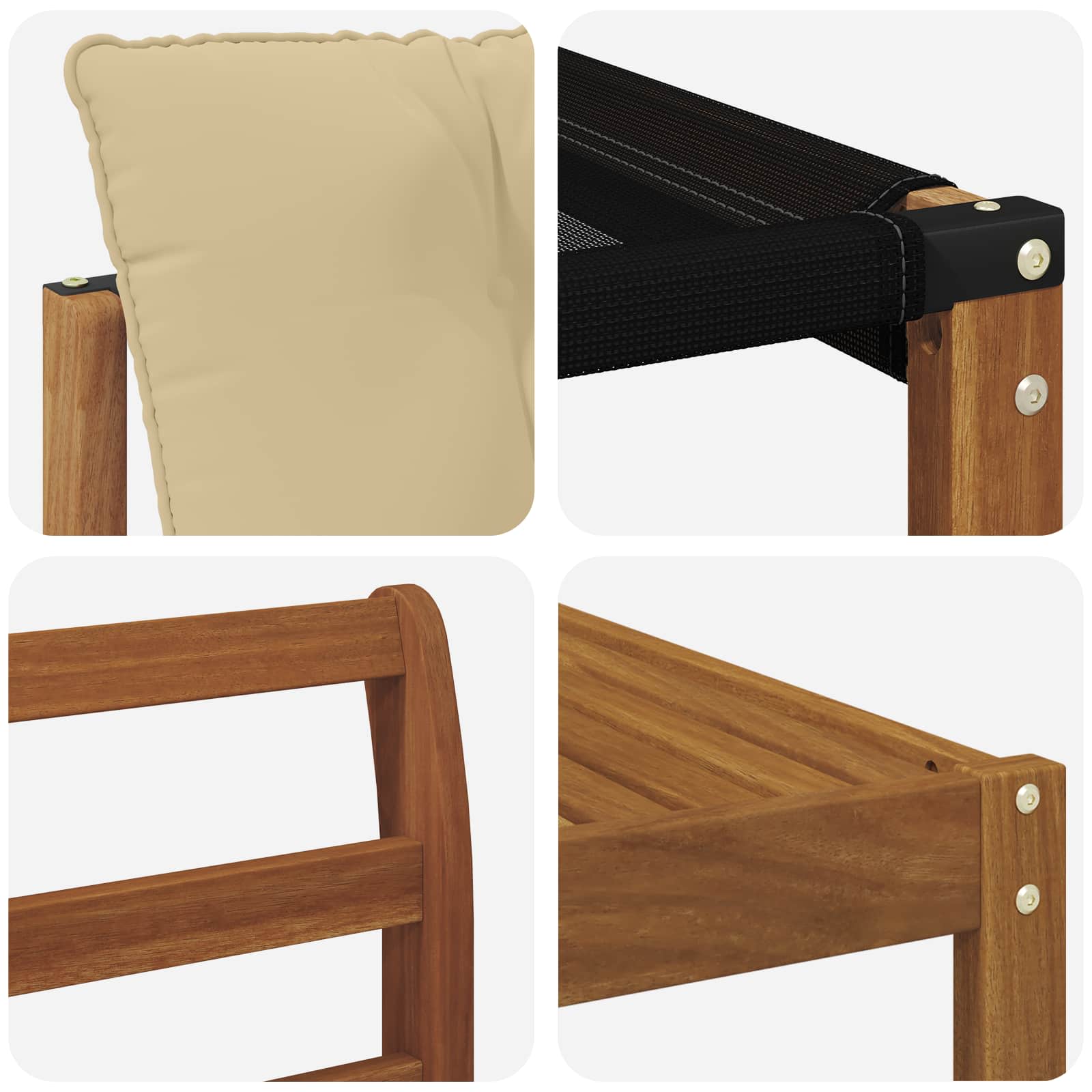 Set di divani con cuscino 8 pcs Naturale e Beige 3368476