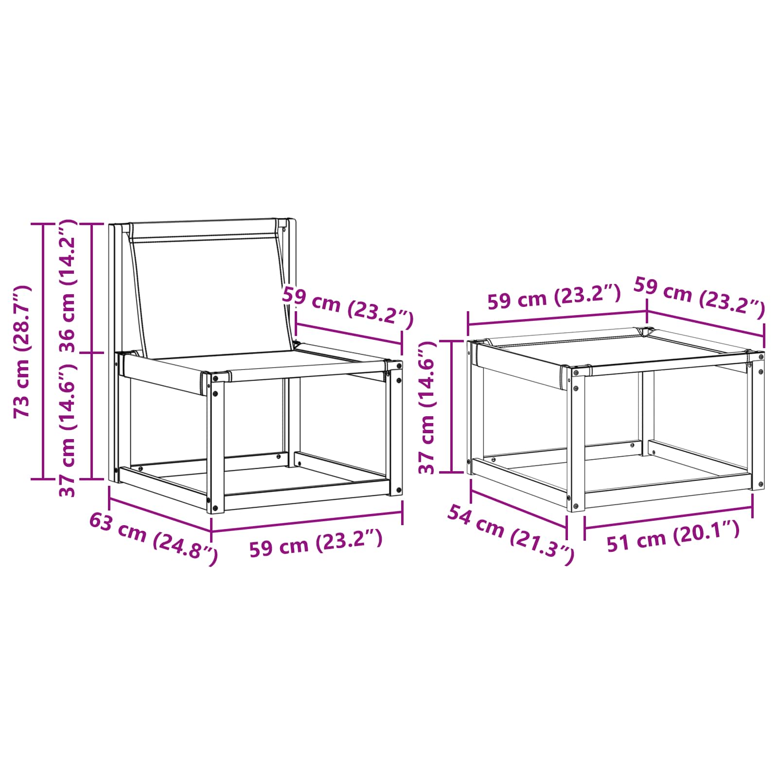 Set di divani da esterno 5 pcs Grigio Naturale e Chiaro 3368570