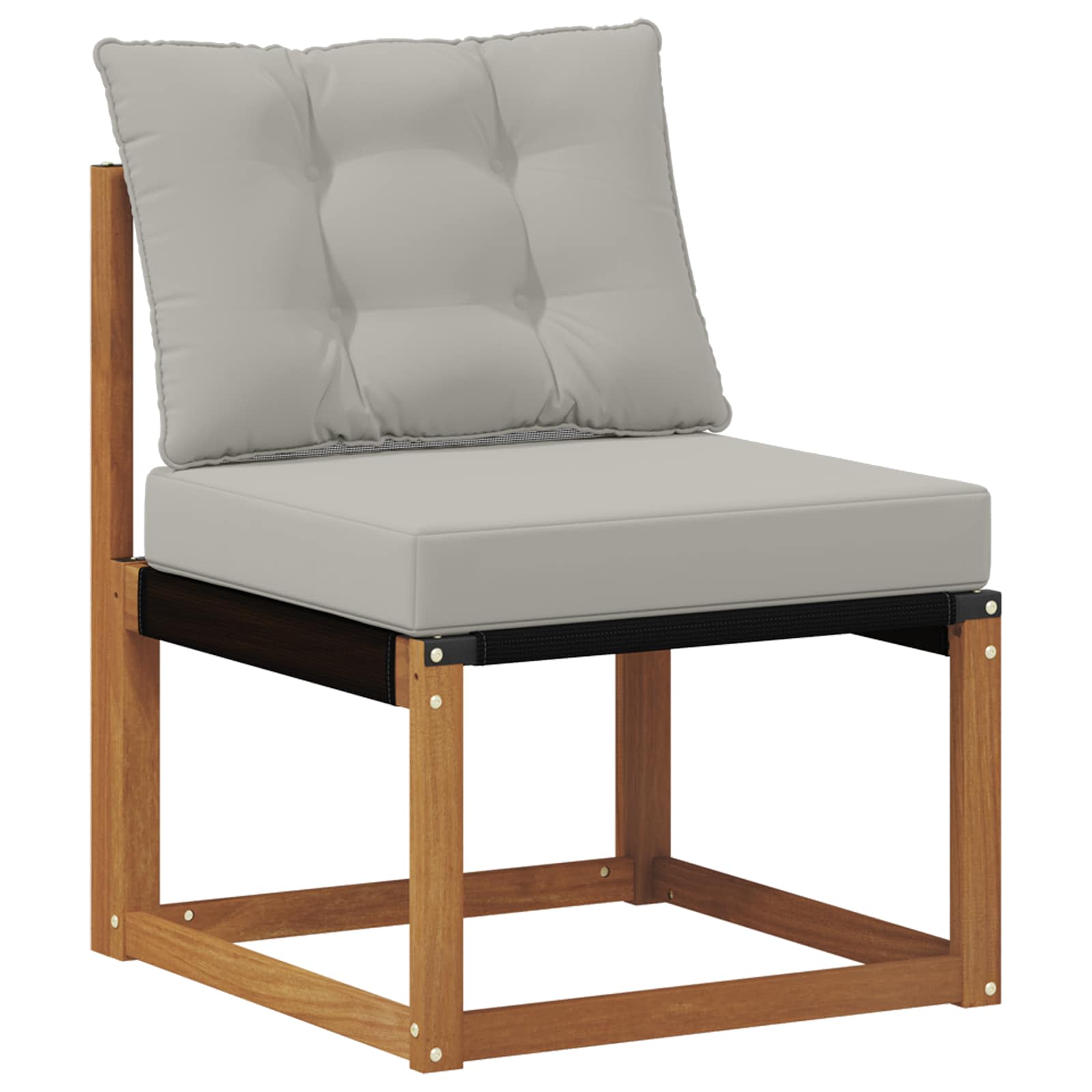 Set di divani da esterno 5 pcs Grigio Naturale e Chiaro 3368650