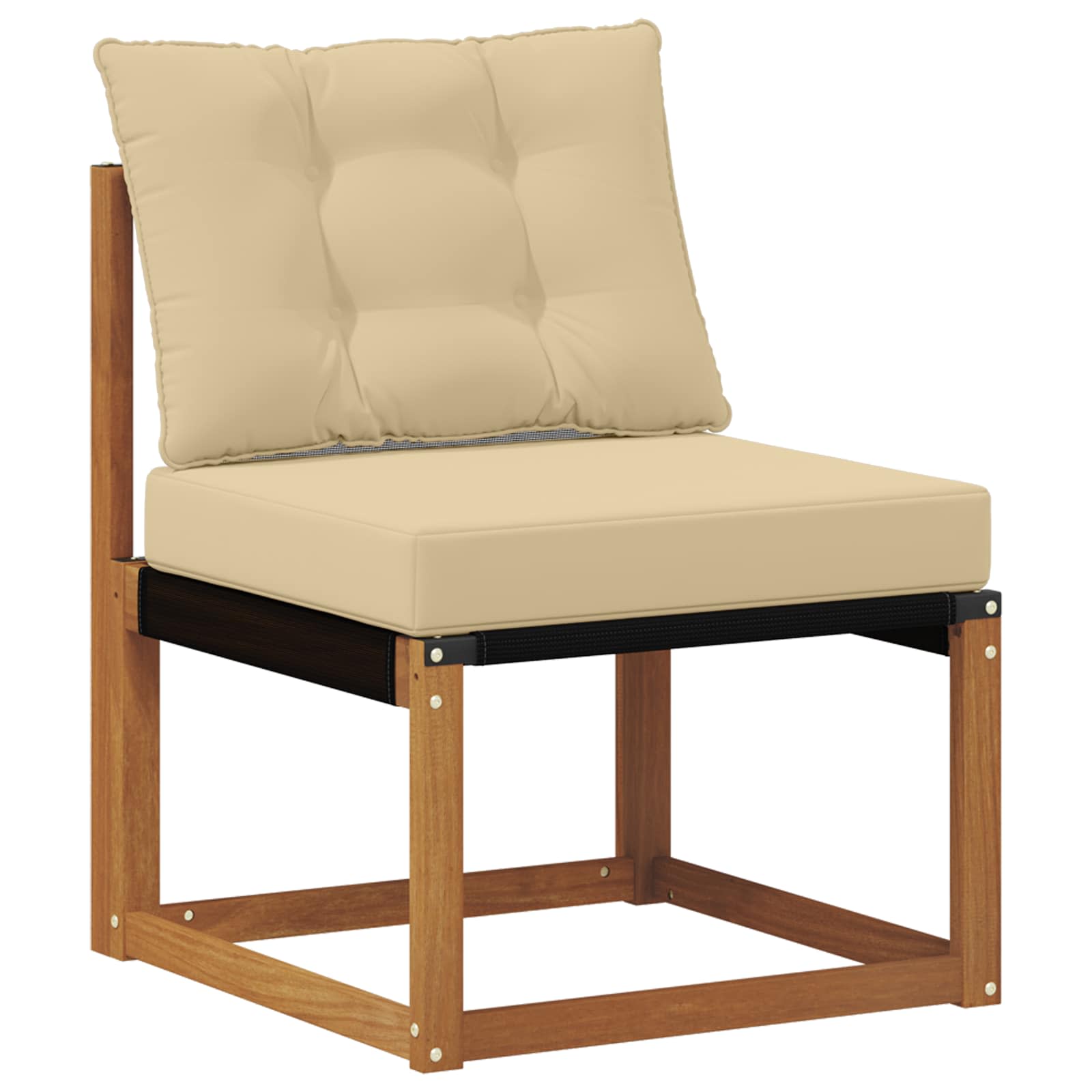 Set di divani con cuscino 7 pcs Naturale e Beige 3368848