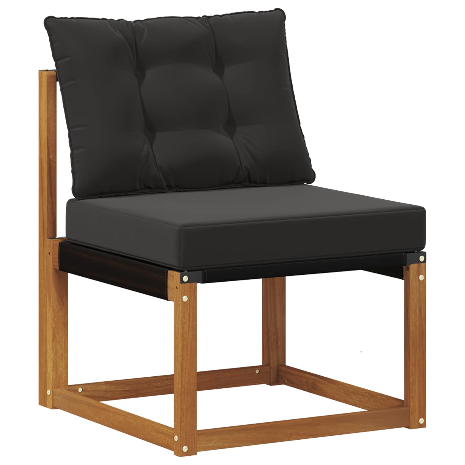 Set di divani da esterno con cuscino 29 pcs Naturale e Nero 3369059