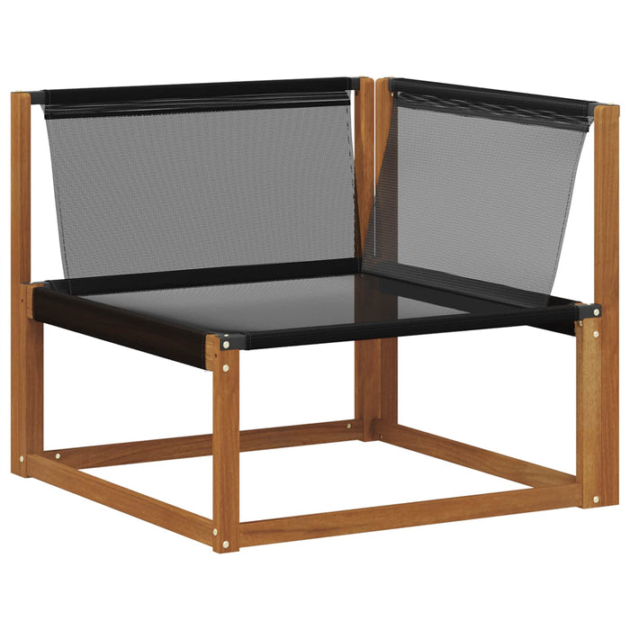 Set di divani da esterno con cuscino 19 pcs Naturale e Nero 3369643