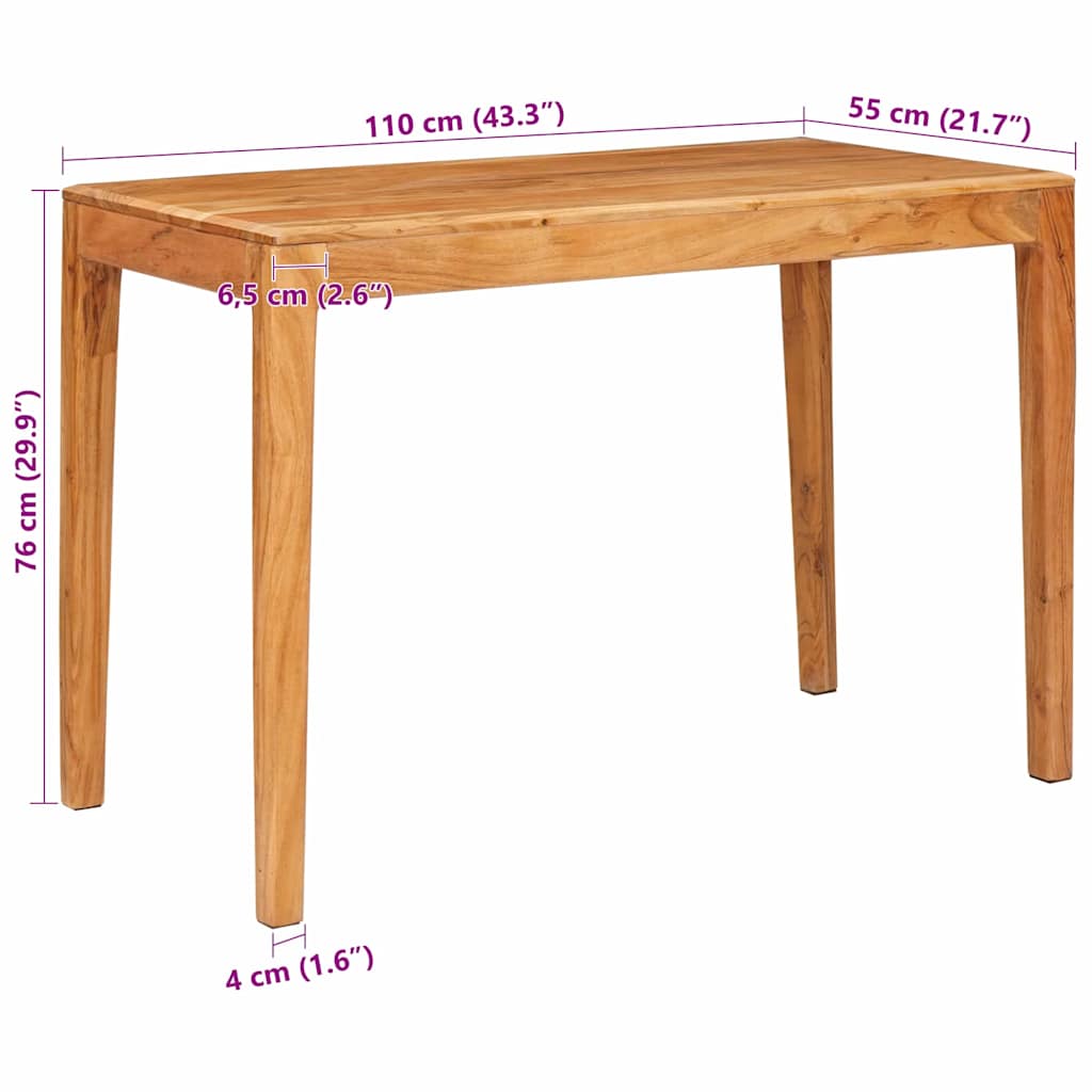 Tavolo da pranzo Marrone 110 x 55 x 76 cm 42003314