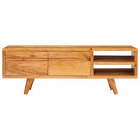 Mobile TV-Credenza per TV-Console TV Marrone 110 x 30 x 40 cm Legno di Acacia Massello