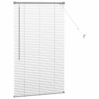 Tenda per Finestra con tende Argento 80 x 130 cm Alluminio 42005891