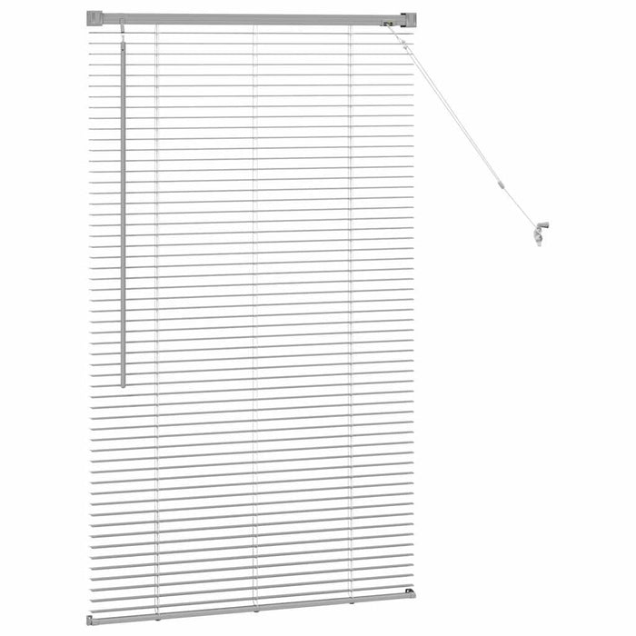 Tenda per Finestra con tende Argento 80 x 130 cm Alluminio 42005891