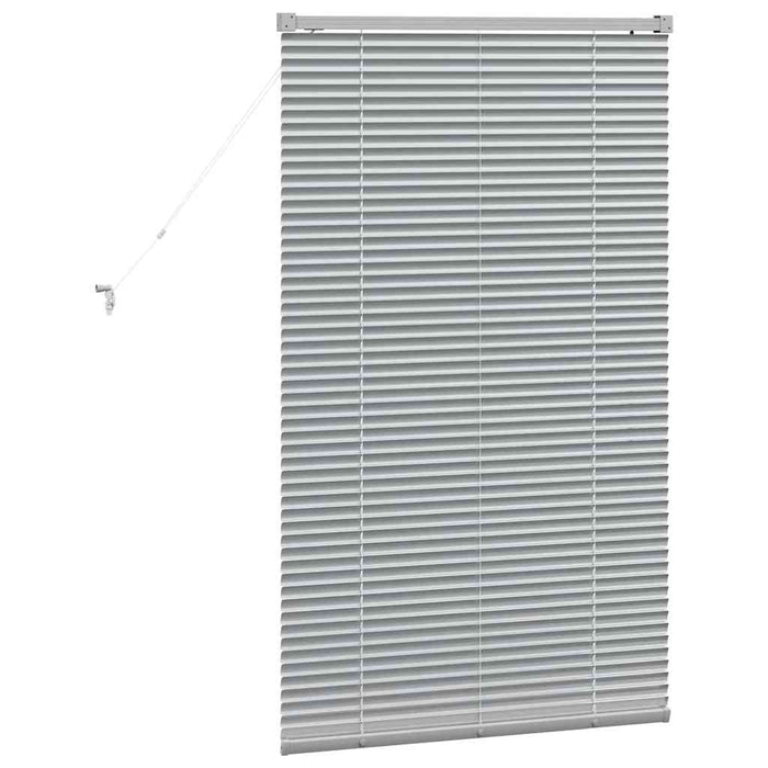 Tenda per Finestra con tende Argento 80 x 130 cm Alluminio 42005891