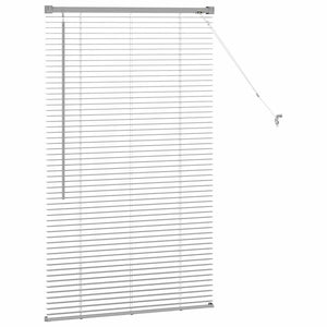 Tenda per Finestra con tende Argento 80 x 130 cm Alluminio 42005892