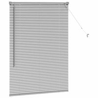 Tenda per Finestra con tende Argento 80 x 130 cm Alluminio 42005895