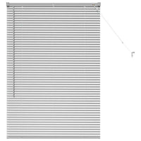 Tenda per Finestra con tende Argento 80 x 130 cm Alluminio 42005896