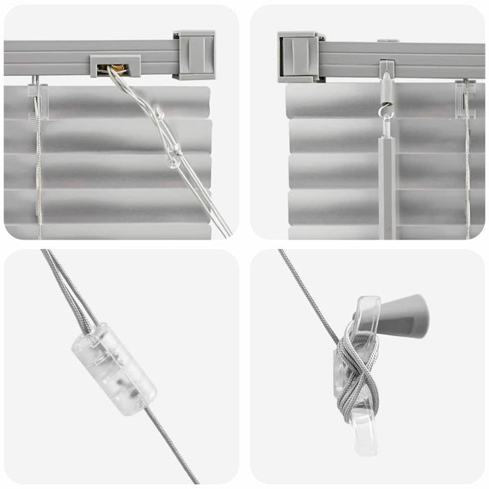 Tenda per Finestra con tende Argento 80 x 130 cm Alluminio 42005907