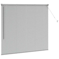 Tenda per Finestra con tende Argento 80 x 130 cm Alluminio 42005907