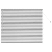 Tenda per Finestra con tende Argento 80 x 130 cm Alluminio 42005909