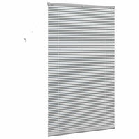 vidaXL Tenda per Finestra con tende Manuale Argento Alluminio