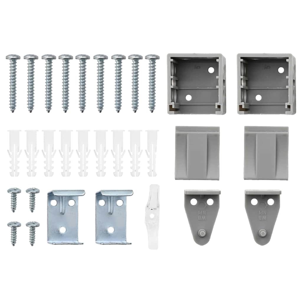 Tenda per Finestra con tende Altro Argento 135 x 175 cm Alluminio 42005929