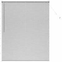 Tenda per Finestra con tende Altro Argento 80 x 130 cm Alluminio 42005931