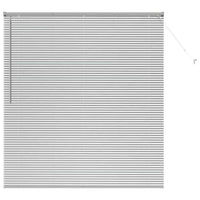 Tenda per Finestra con tende Altro Argento 80 x 130 cm Alluminio 42005933