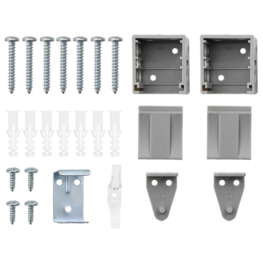 Tenda per Finestra con tende Altro Argento 80 x 130 cm Alluminio 42005950