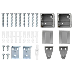 Tenda per Finestra con tende Altro Argento 80 x 130 cm Alluminio 42005952