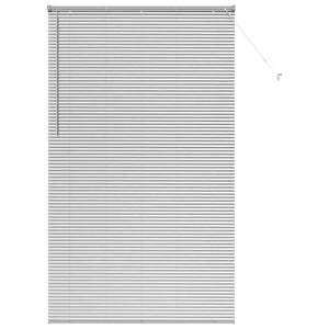 vidaXL Tenda per Finestra con tende Manuale Argento Alluminio