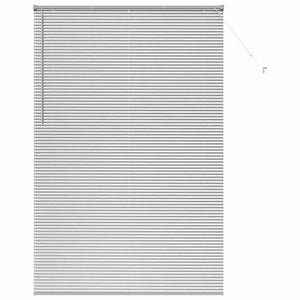 Tenda per Finestra con tende Altro Argento 80 x 130 cm Alluminio 42005956