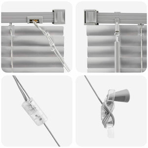 vidaXL Tenda per Finestra con tende Manuale Argento Alluminio