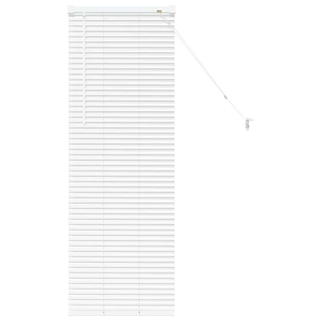 vidaXL Tenda per Finestra con tende Manuale Bianco Alluminio