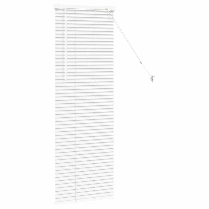 vidaXL Tenda per Finestra con tende Manuale Bianco Alluminio